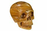 Realistic, Polished Picture Jasper Skull #151159-2